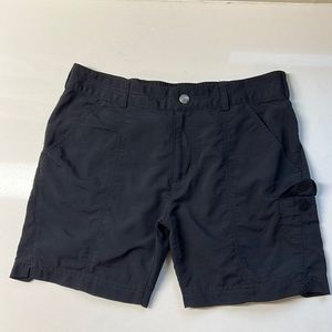 Columbia Black Shorts Size 8 with a packable feature for camping , hiking